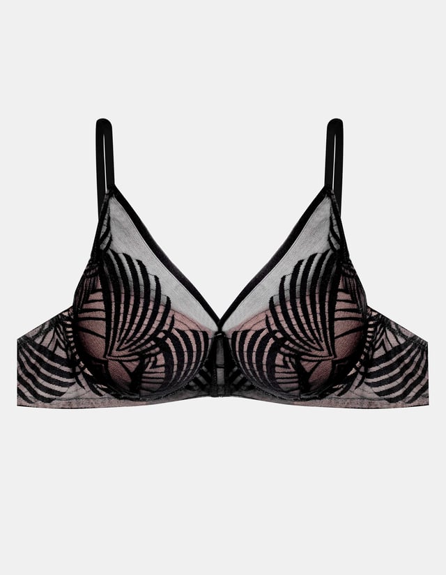 Push-up BH Nacre - Schwarz-und-gold