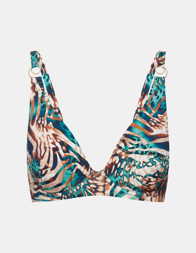Soft bikini top Deliciosa - Green