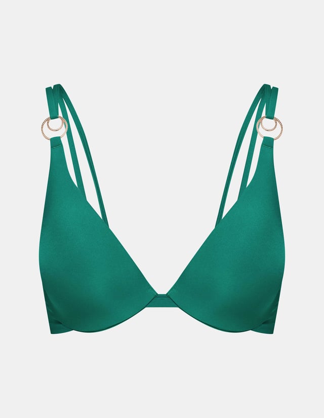 Góra od bikini usztywniana Deliciosa - zielony