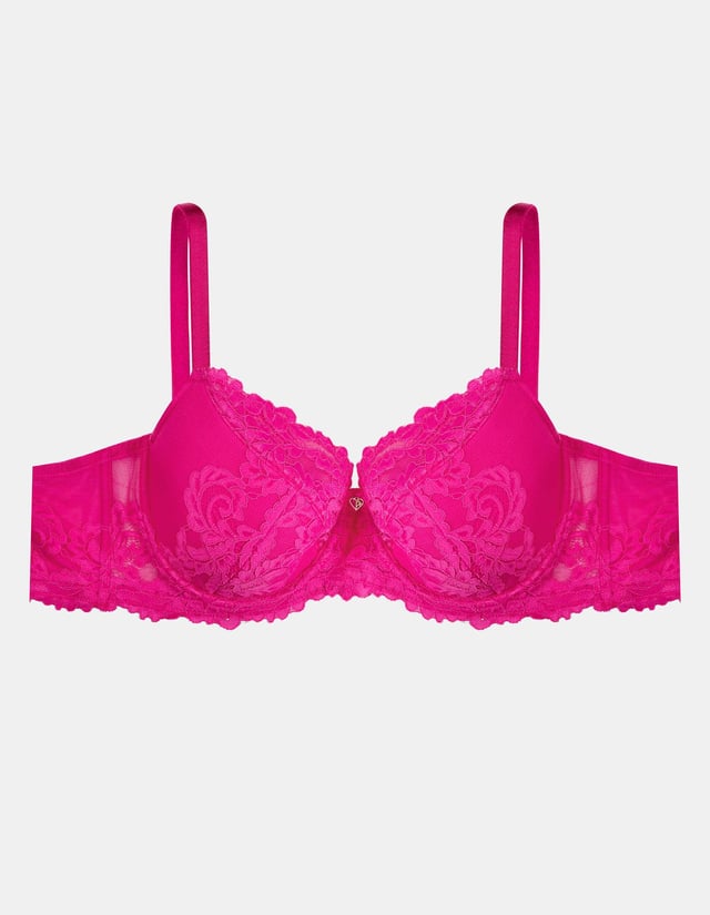 Semi-padded bra Lynn - pink