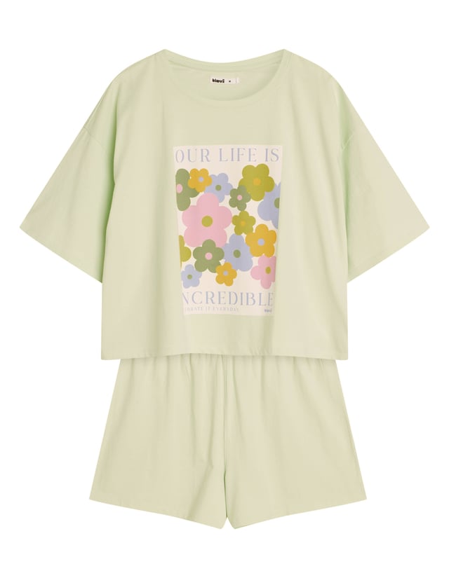 Pyjamas Bloovii Flovers - Green