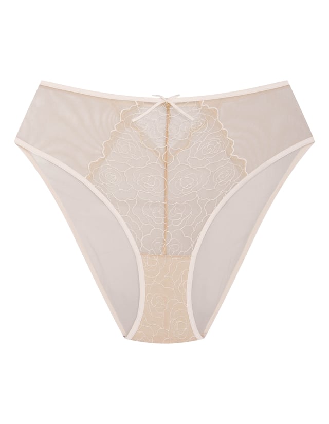 High-waisted panties Batty - cream