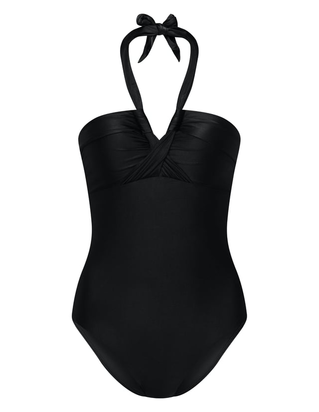 One-piece swimsuit Truffle - Black