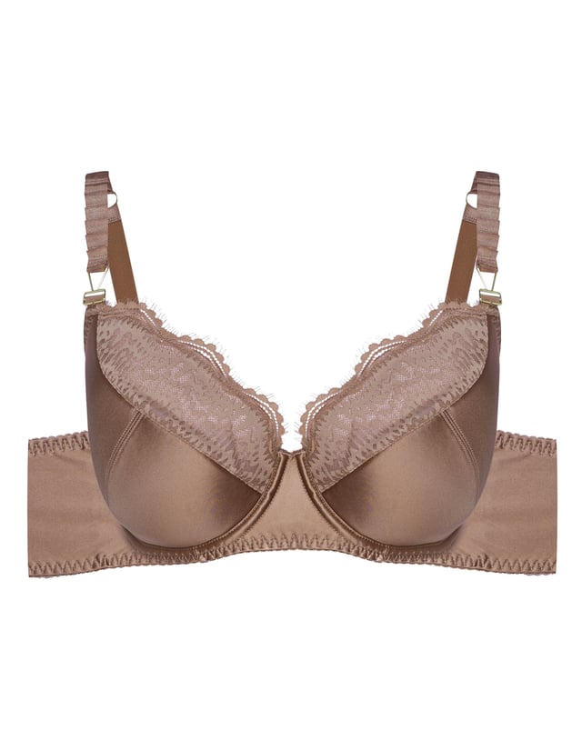 Semi-padded bra Brillant - brown
