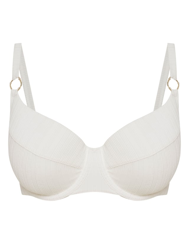 Padded bikini top Pearl - White
