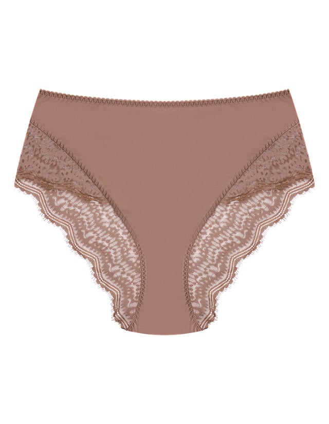 High-waisted panties Brillant - brown