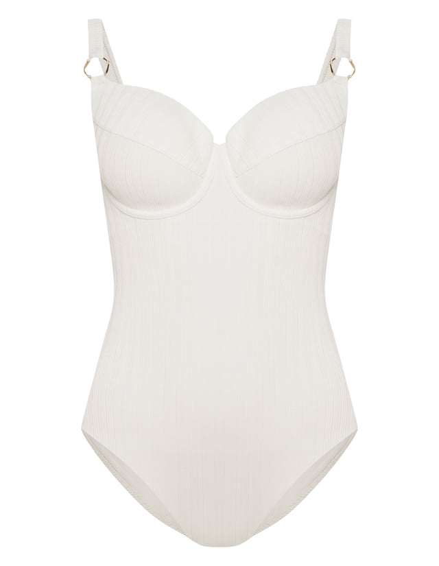 One-piece swimsuit Pearl - White