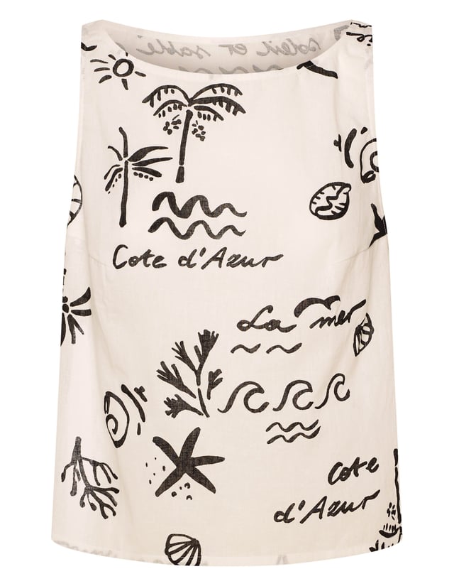Top Azzurro - cream