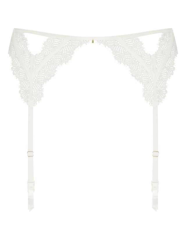 Garter belt Bonjour - White