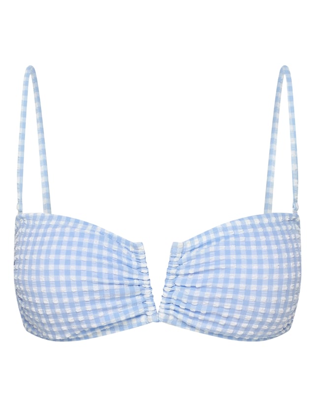 Góra od bikini trójkąt Bloovii Brigitte - niebieski
