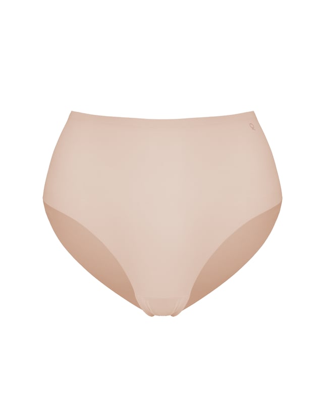 Majtki z wysokim stanem Q2.03 - Beige