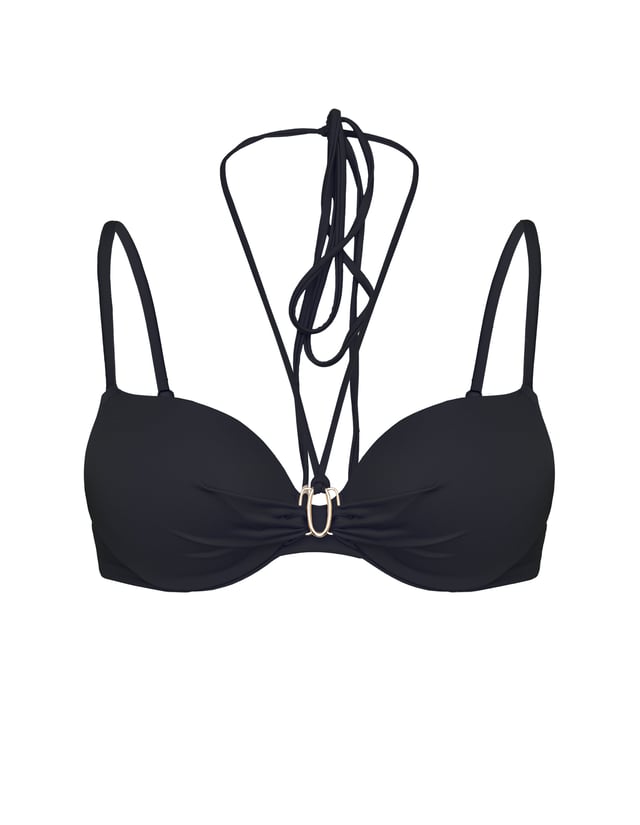 Góra od bikini push-up Cannes - czarny