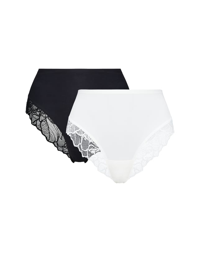 High-Waisted Pansy Panties (Two-Pack) - Multi