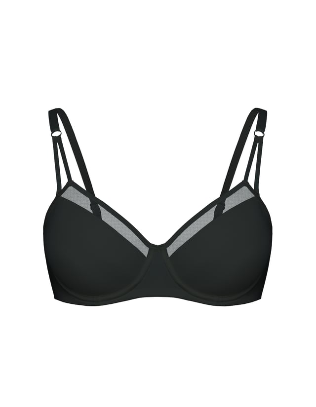 Biustonosz push-up Essential - czarny