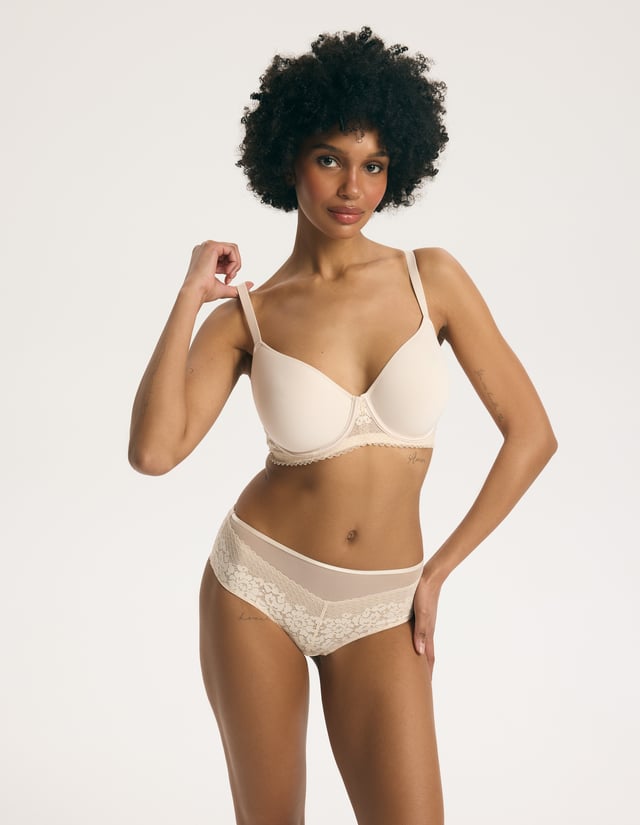 Biustonosz usztywniany Virginia - beżowy