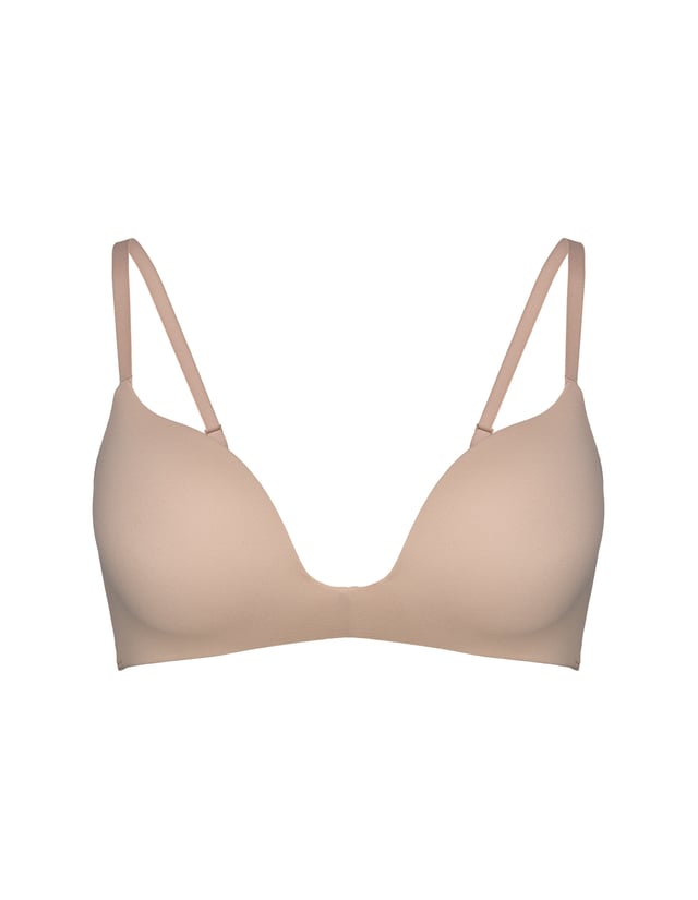 Biustonosz push-up Basic - beżowy