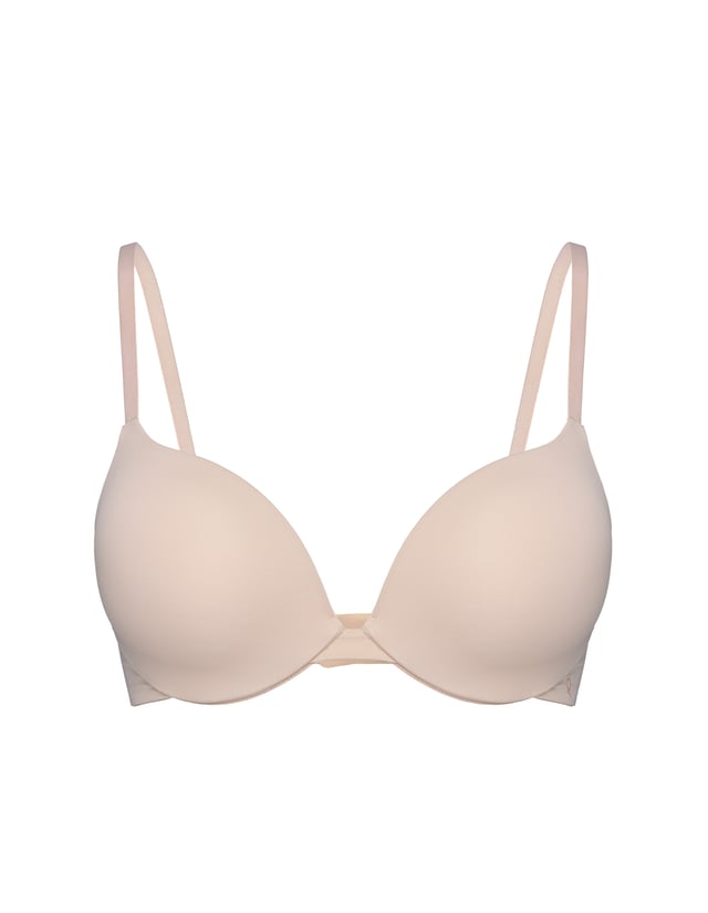 Biustonosz super push-up Q1.04 2 size up - Beige