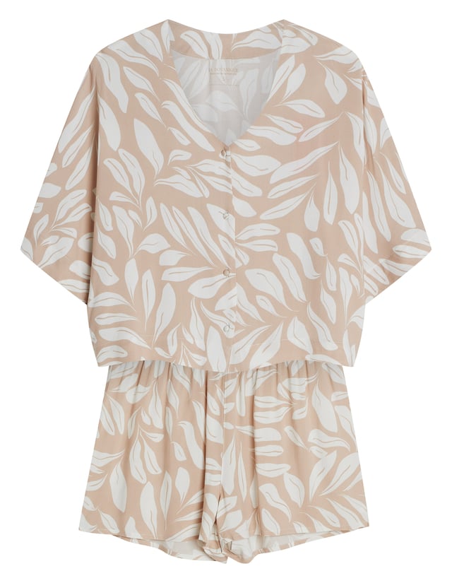 Piżama Dextra - pomarańczowy