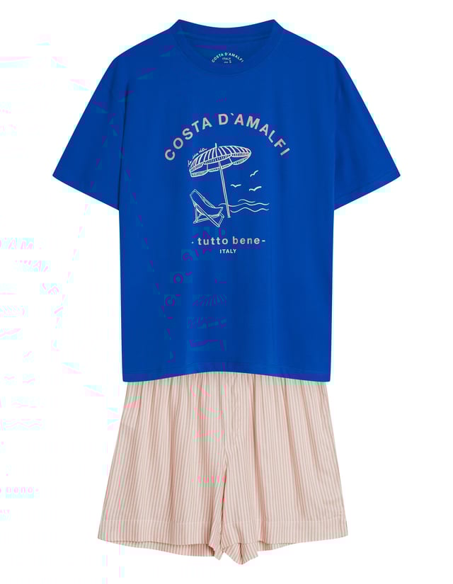 Pyjama Edris  - Blau