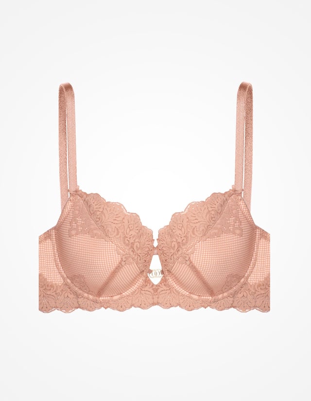 Semi-padded bra Darling - brown