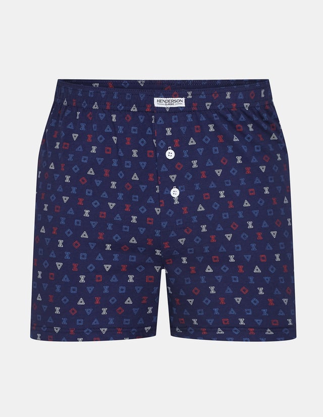 Lockere Boxershorts Classic - Navy-Blau