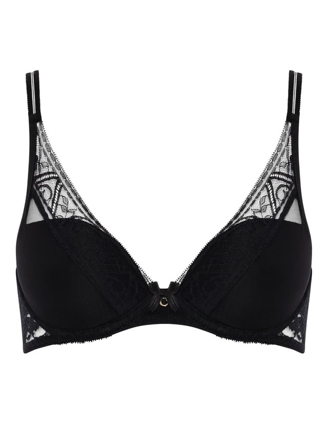 Biustonosz plunge alto Chantelle - czarny