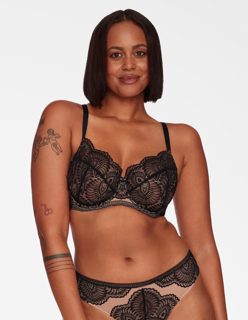Soft bra Toffee black and gold 2