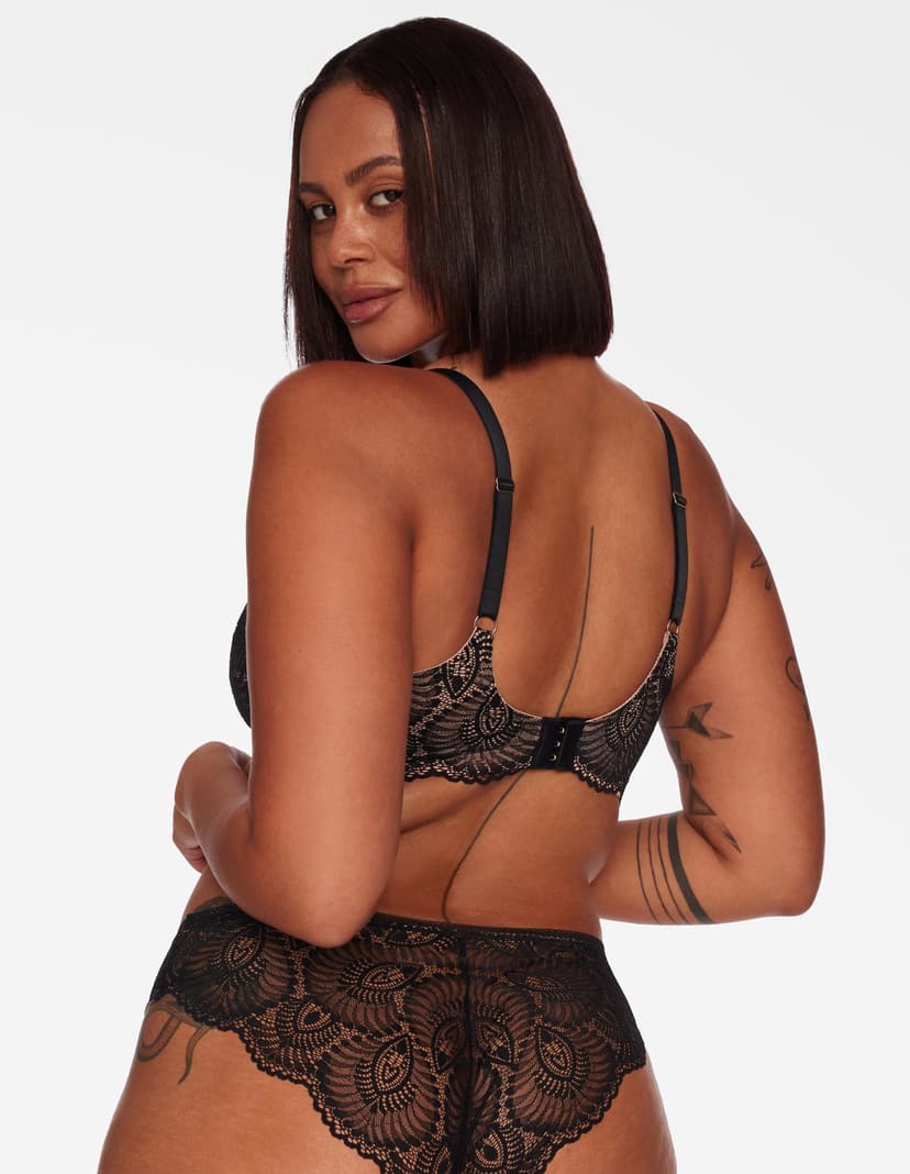 Soft bra Toffee black and gold 4