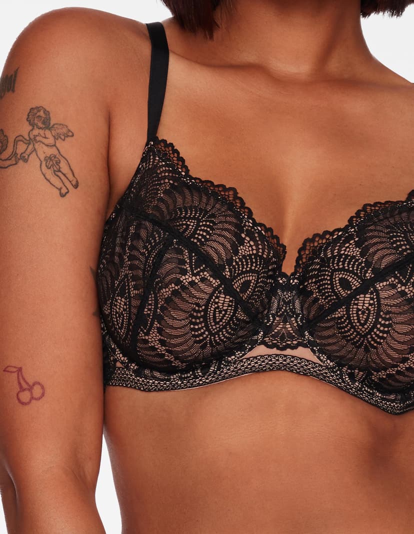 Soft bra Toffee black and gold 3