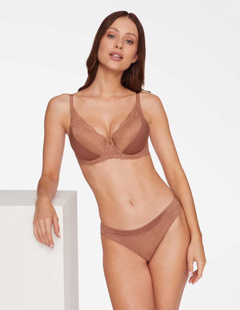 Push-up bra Hudson brown 5