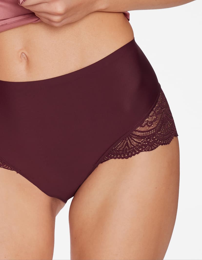 HÖSCHEN MIT hoher TAILLE PANSY Rotwein 2