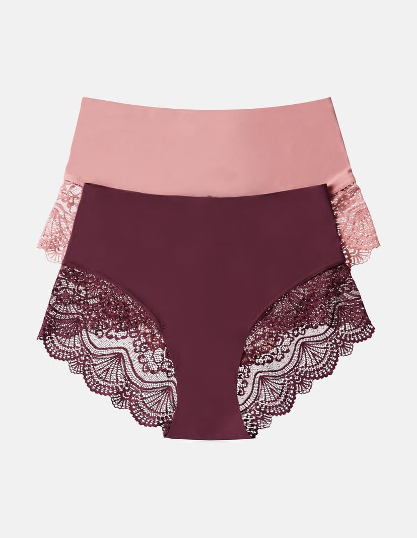 HÖSCHEN MIT hoher TAILLE PANSY Rotwein 4