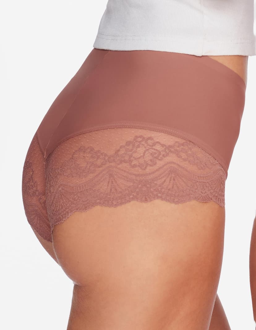 Höschen mit hoher Taile Pansy Weiß 2