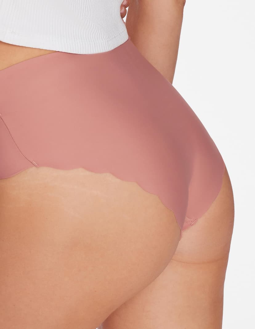 High-waisted briefs Pola pink 2