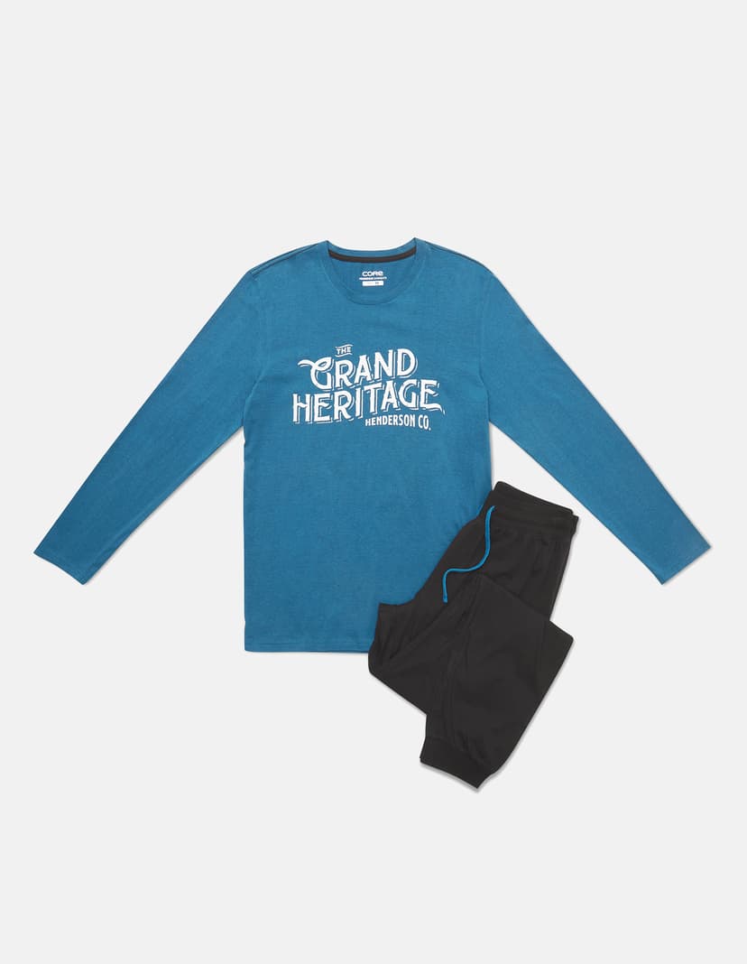 Pyjama Brand Blau 5
