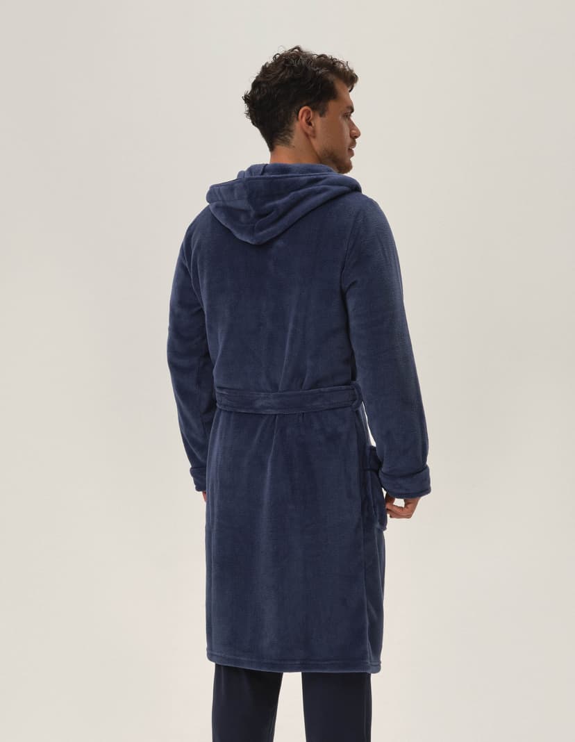 Bathrobe Hood Blue 4