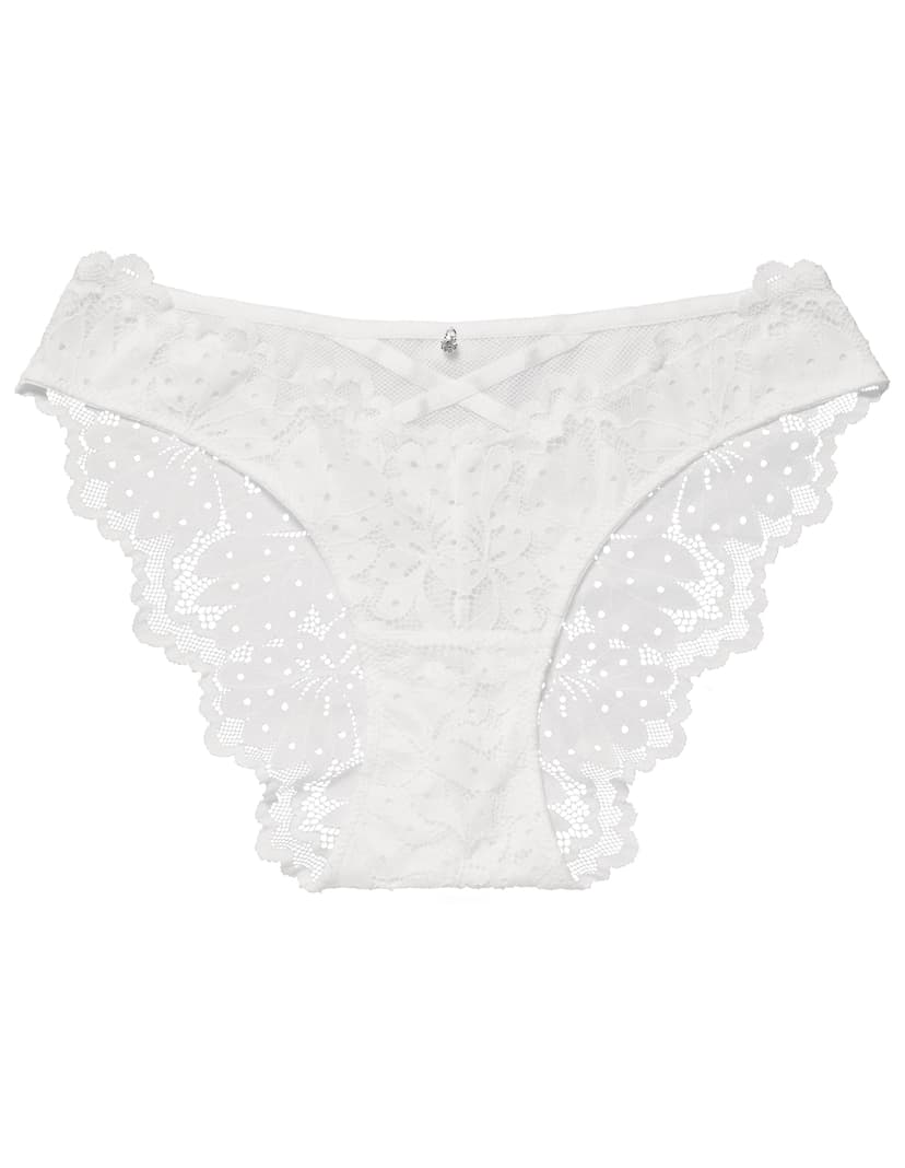 Slip Flora Weiß 3