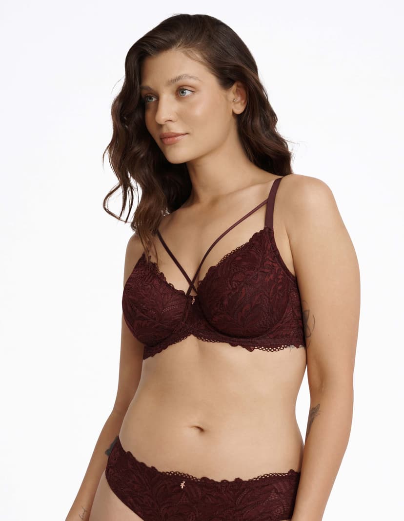 Soft bra Insoley maroon 1