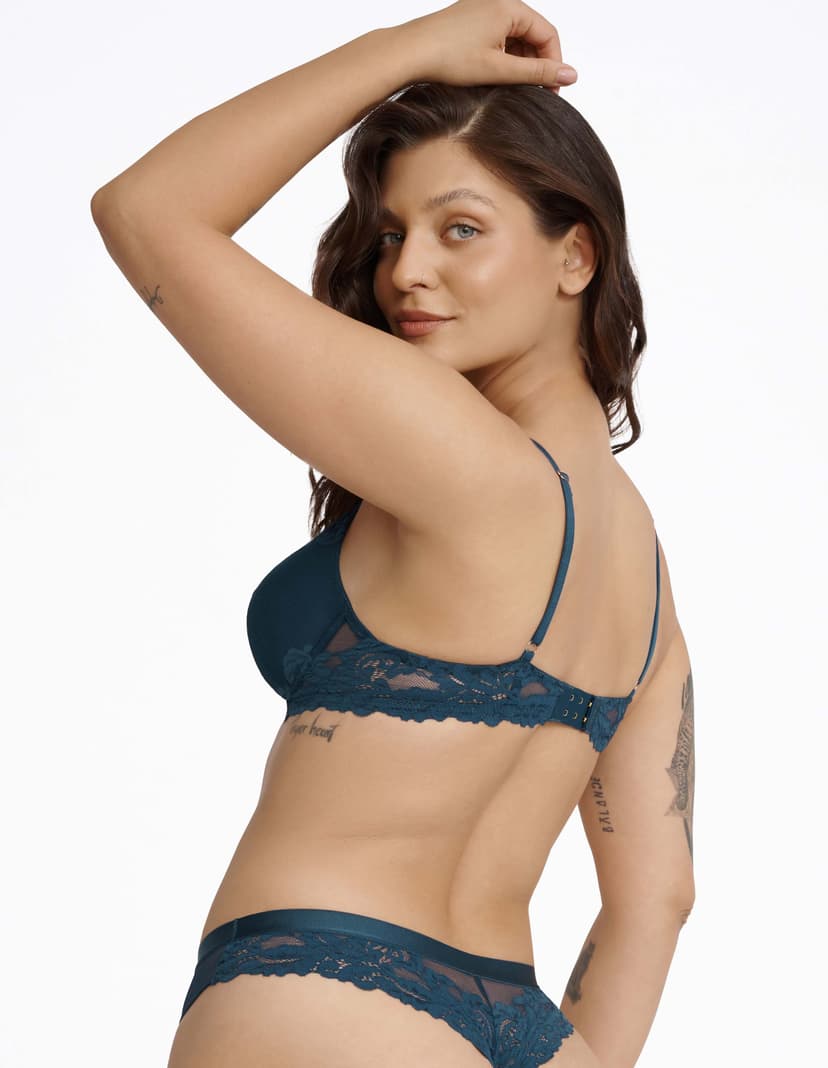 Biustonosz push-up Lynn niebieski 2