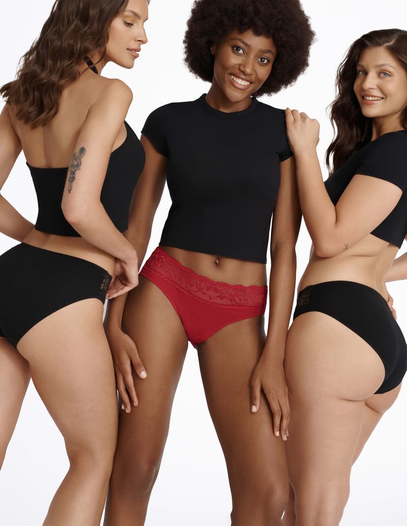 High-waisted briefs Plum Multi 1