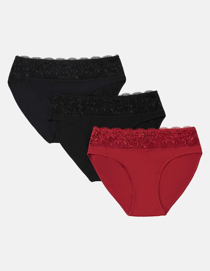 High-waisted briefs Plum Multi 6