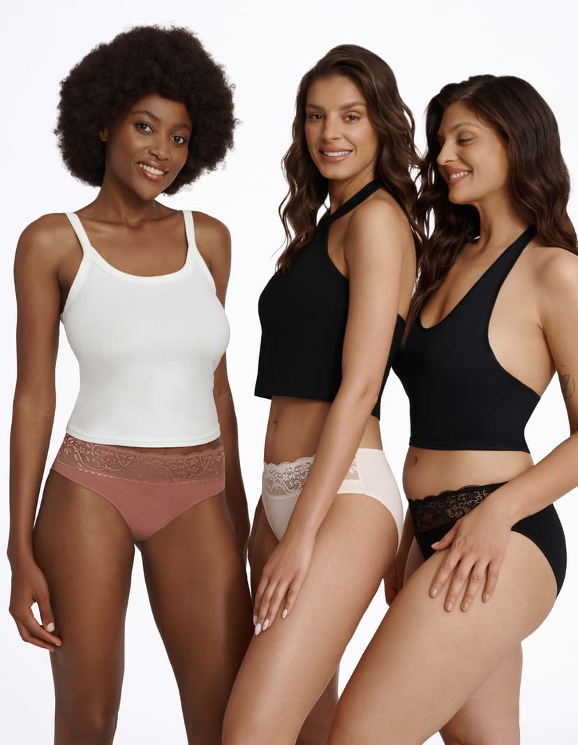 High-waisted briefs Plum Multi 5