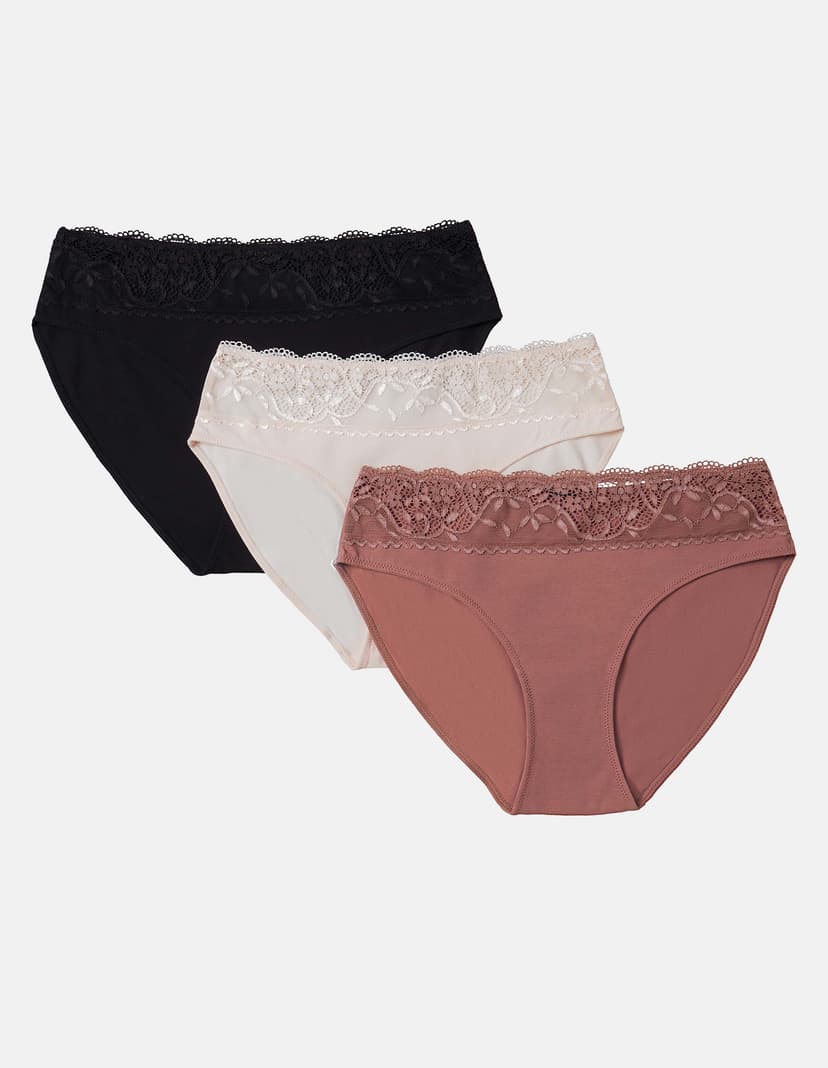 High-waisted briefs Plum Multi 6