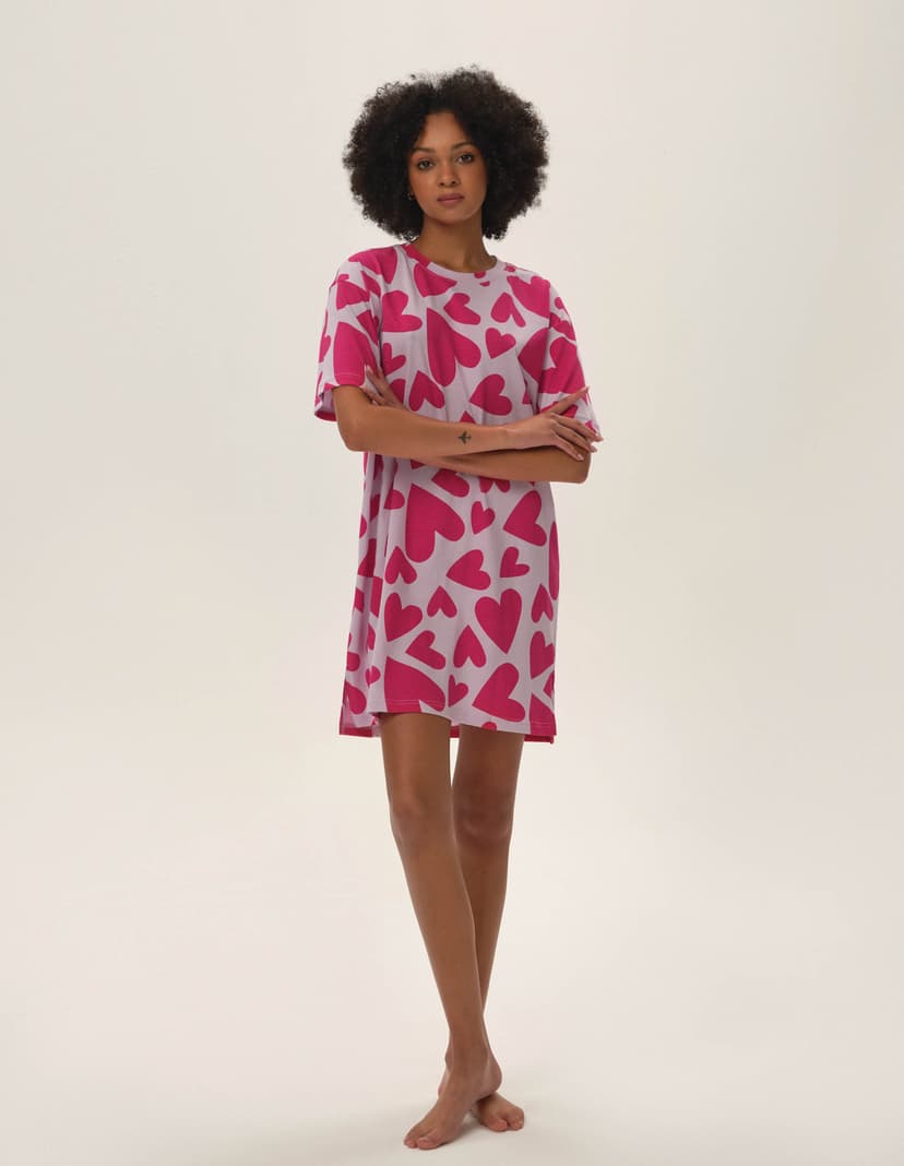 Nightgown Bloovii Jeffie pink 1