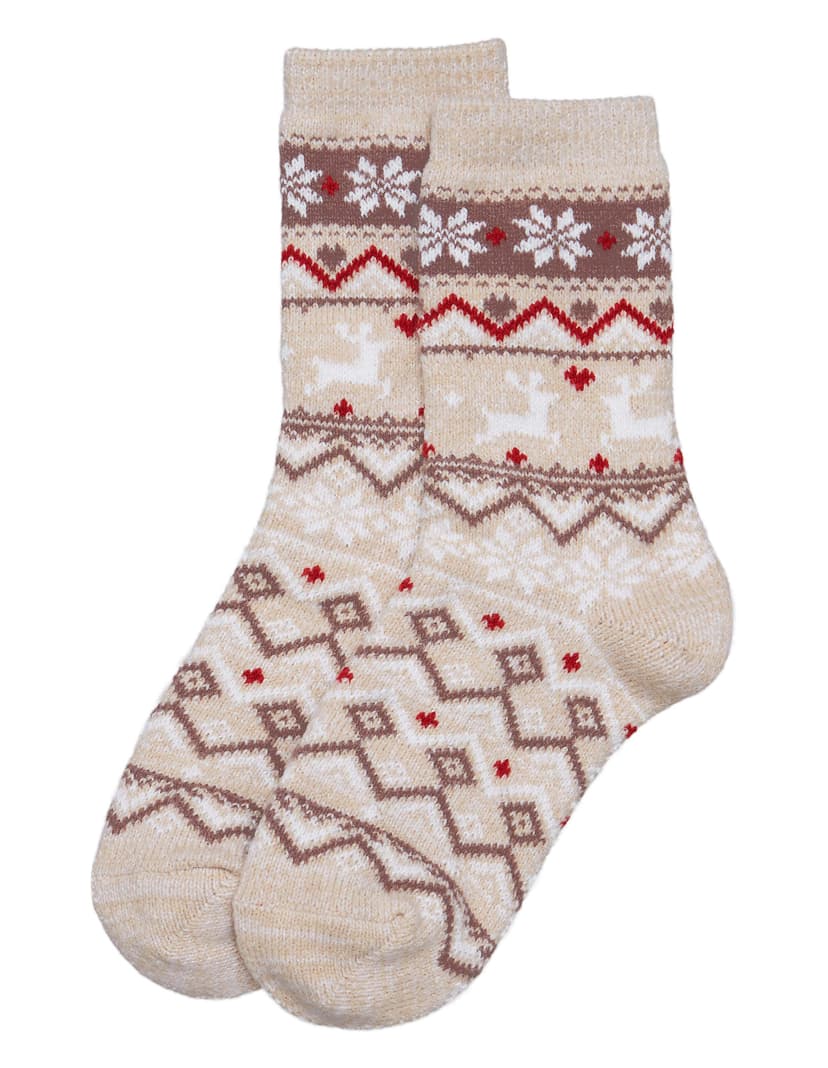 Socken Wlum Beige 1