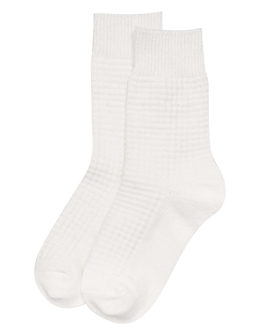 Socken Wolk Cremefarben 1