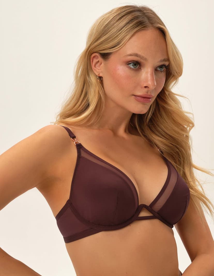 Soft bra Ova brown 1