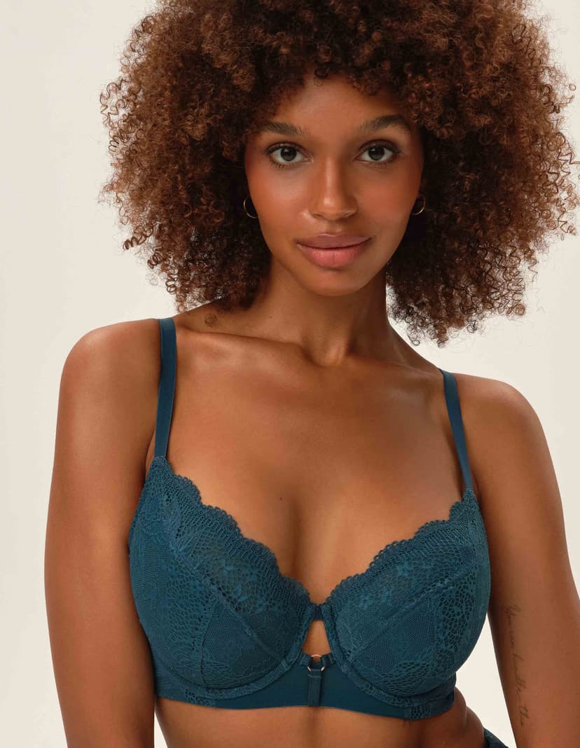 Semi-padded bra Tarot Green 2