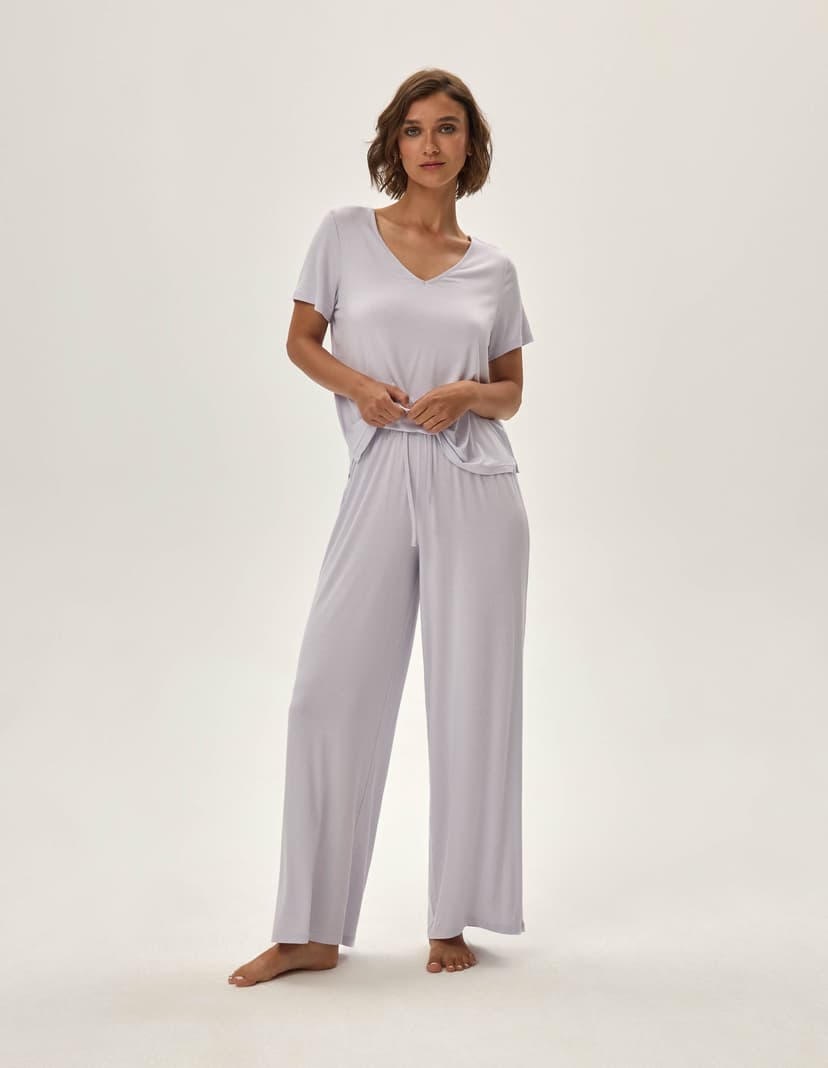 Pyjama Juliette Hellgrau 1