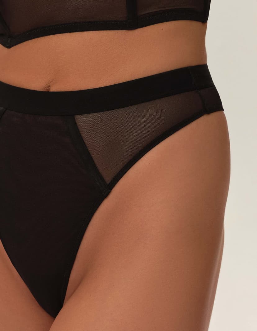 High-waisted panties Omari Black 3